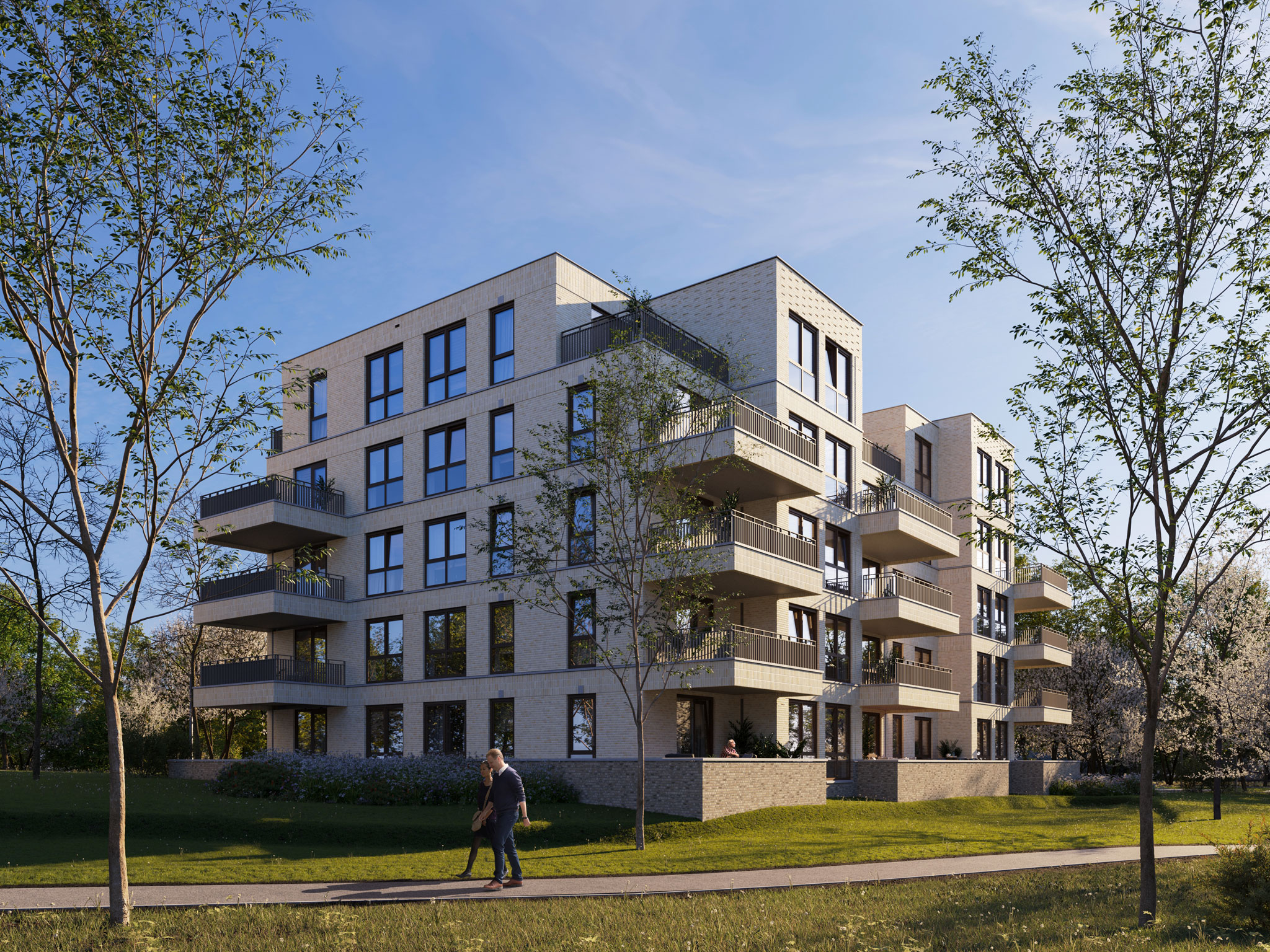Nieuwbouw Buitenplaats Coudewater Achteraanzicht
